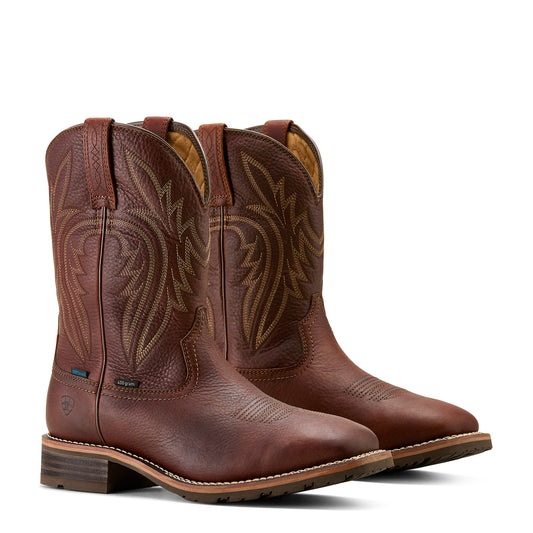 Ariat Mens 10025098 Hybrid Rancher H2O Waterproof Insulated Wide Square Toe Cowboy Boots in Sunshine