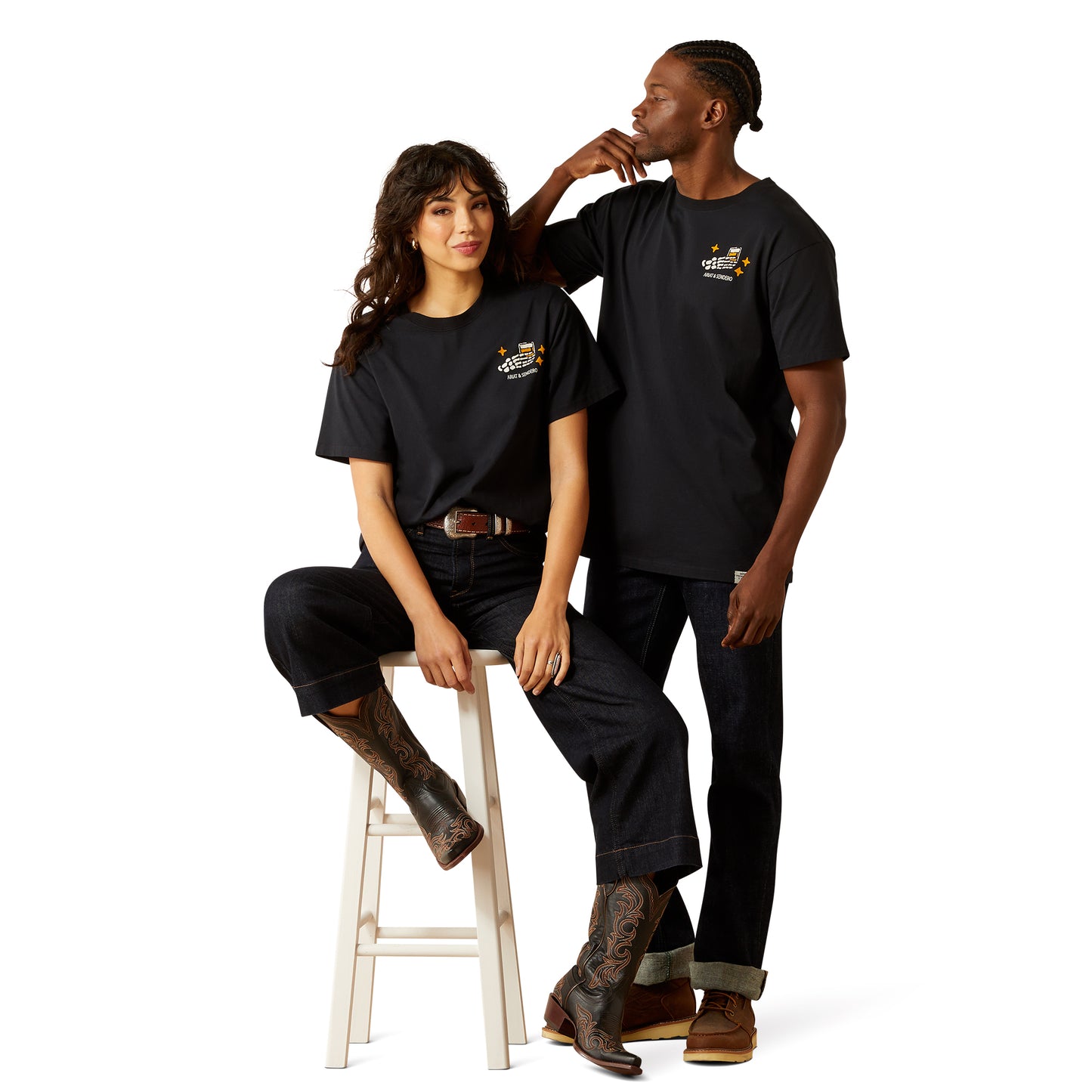 Ariat Unisex Sendero When Life Gives You Agaves T-Shirt 10062401 in Black