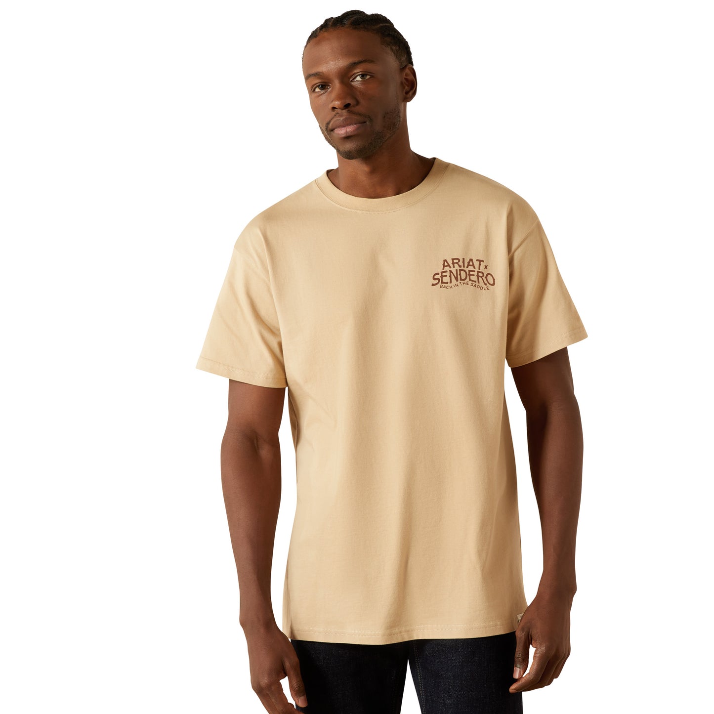 Ariat Unisex Sendero West Is Best T-Shirt in Irish Cream 10062402