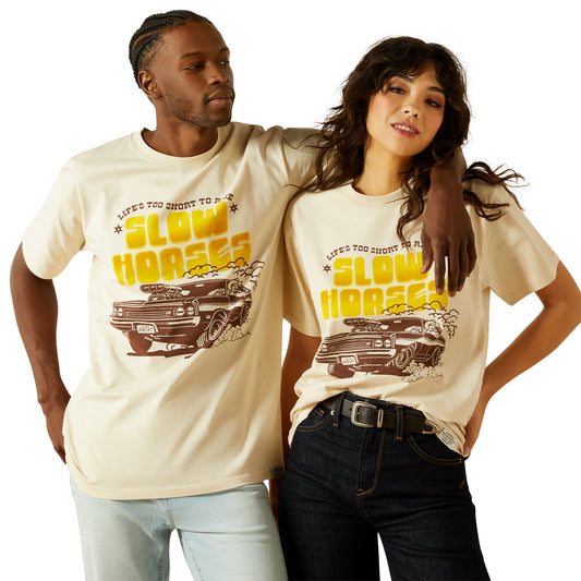 Ariat Unisex Sendero Slow Horses T-Shirt in Sandshell 10062405