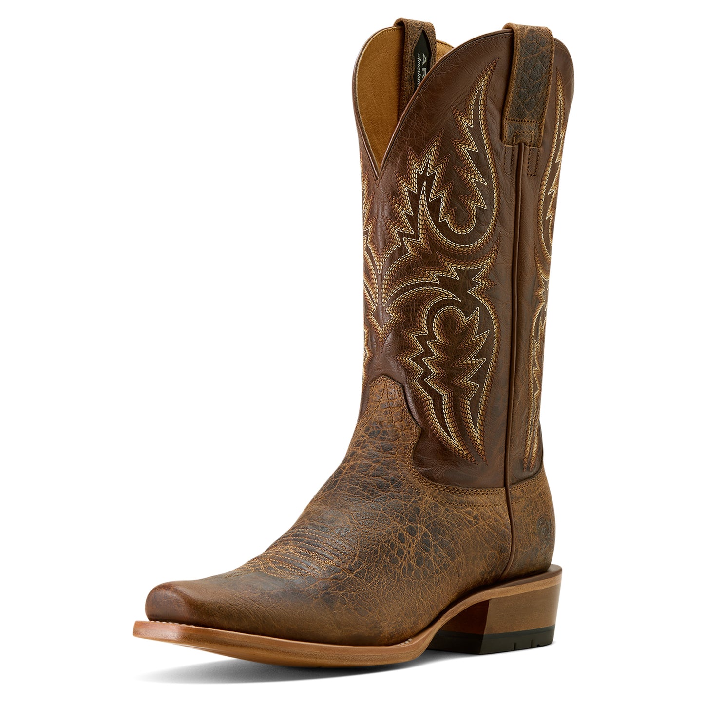 Ariat Mens 10063782 Futurity Platinum Cowboy Boots in Saddle Brown Bison