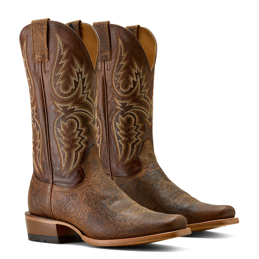 Ariat Mens 10063782 Futurity Platinum Cowboy Boots in Saddle Brown Bison