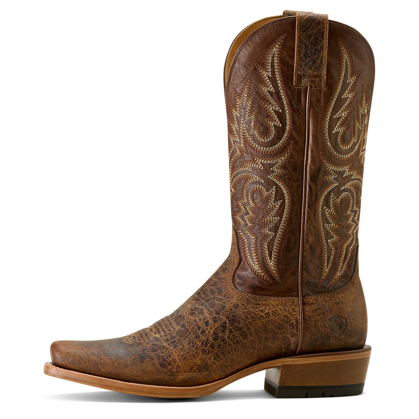Ariat Mens 10063782 Futurity Platinum Cowboy Boots in Saddle Brown Bison