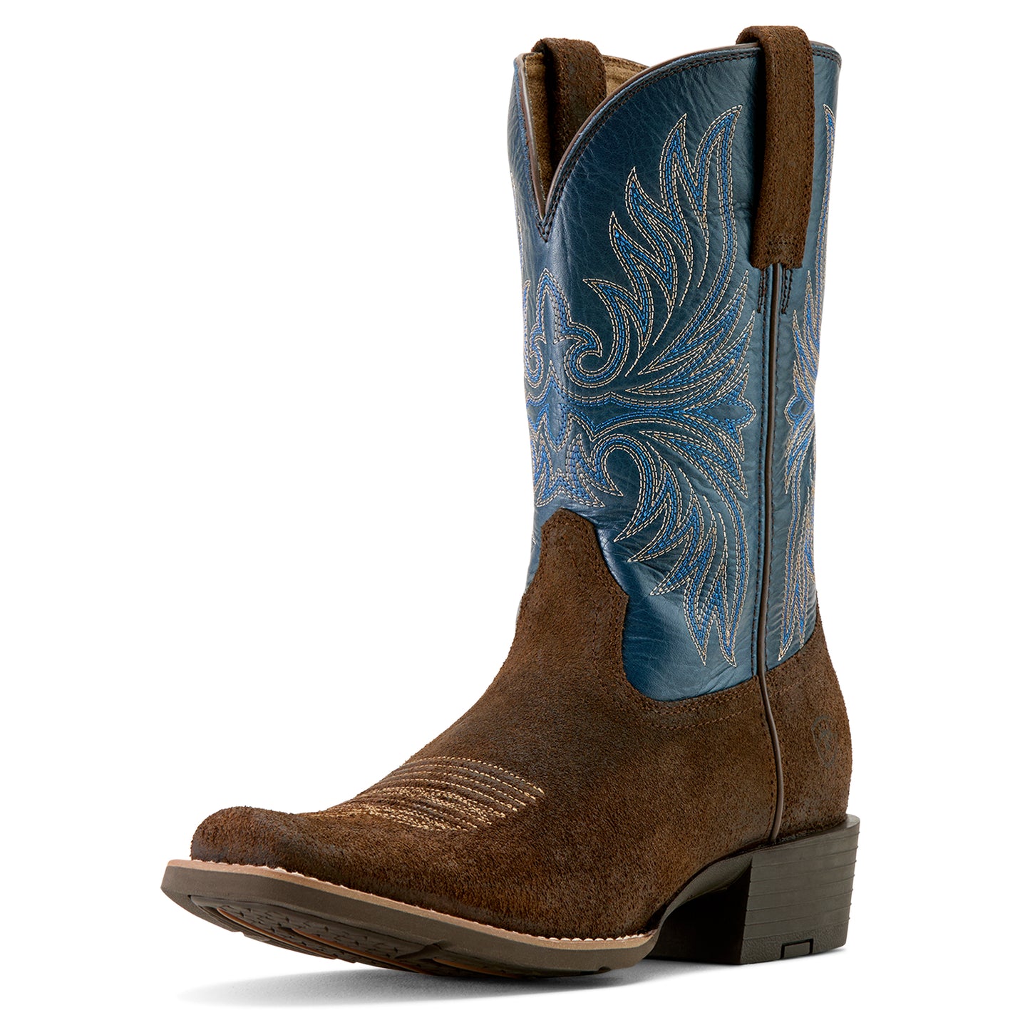 Ariat Mens 10063961 Sport Narrow Cutter Toe Cowboy Boot in Aged Smokehouse Roughout