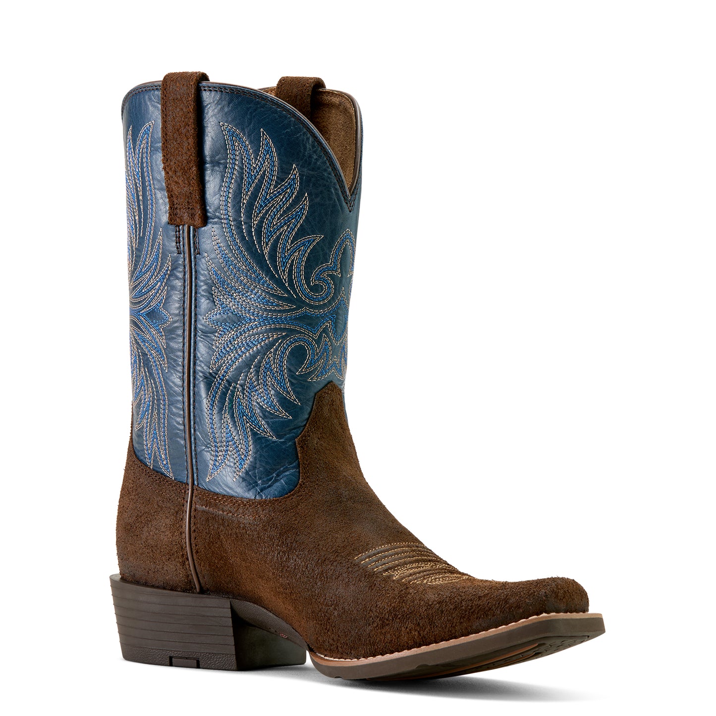 Ariat Mens 10063961 Sport Narrow Cutter Toe Cowboy Boot in Aged Smokehouse Roughout