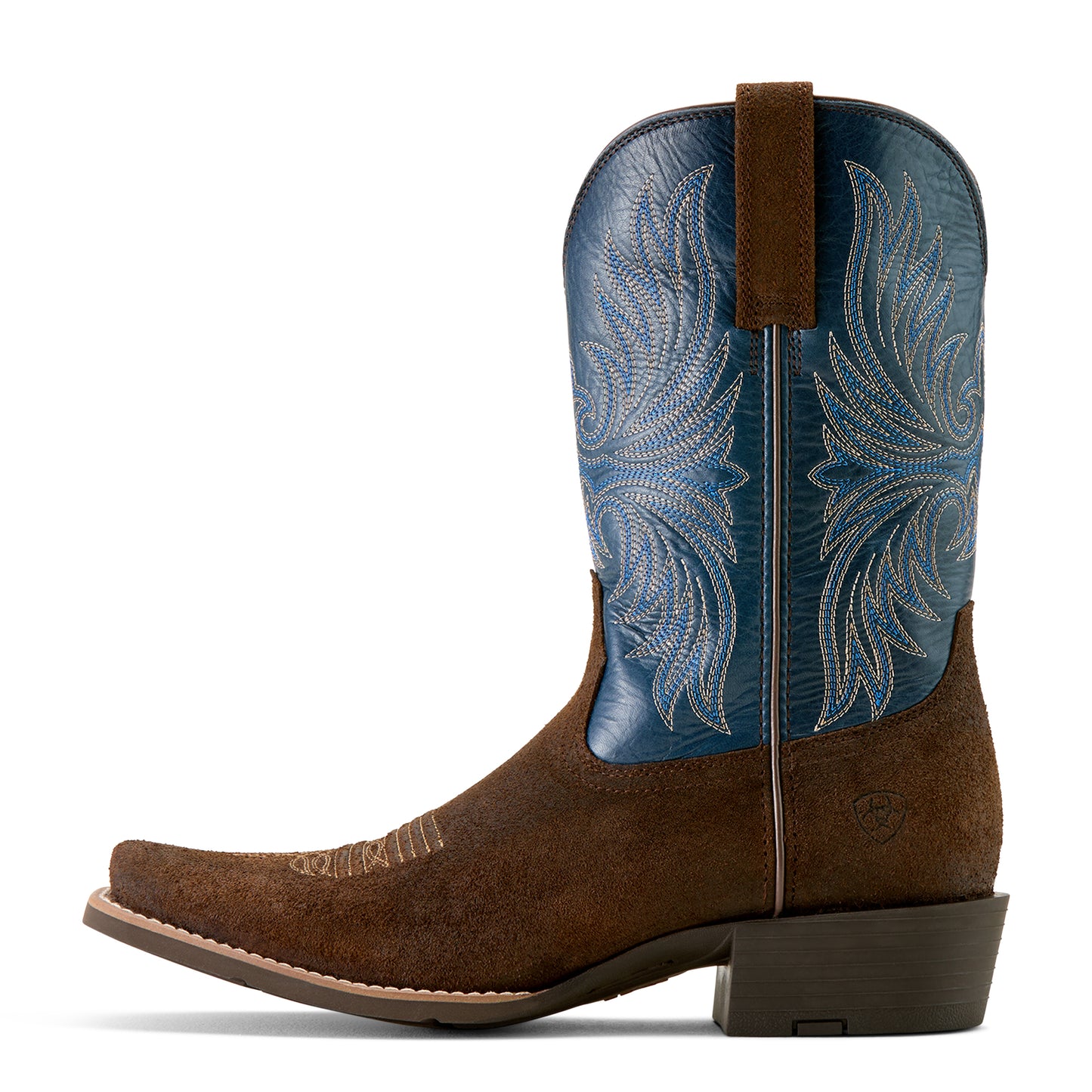 Ariat Mens 10063961 Sport Narrow Cutter Toe Cowboy Boot in Aged Smokehouse Roughout