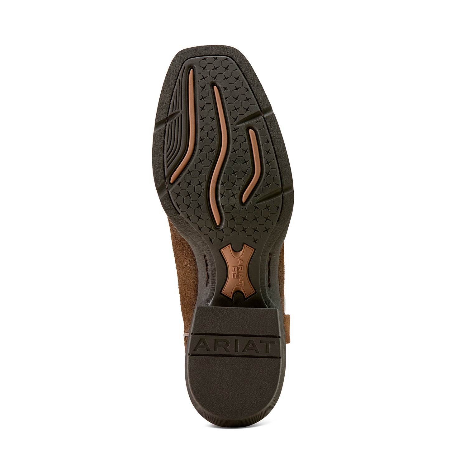 Ariat Mens 10063961 Sport Narrow Cutter Toe Cowboy Boot in Aged Smokehouse Roughout