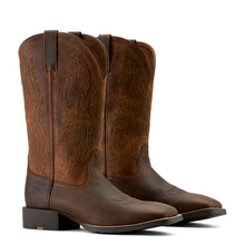 Load image into Gallery viewer, Ariat Mens 10063985 Sport Rustler Wide Square Toe Cowboy Boots in Toffee Hippo Print
