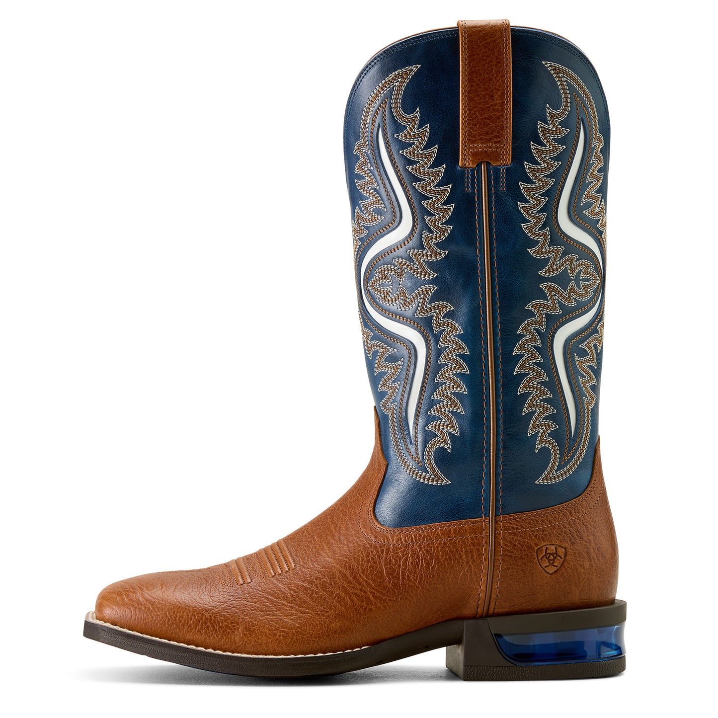 Ariat Mens 10064043 Captivate Western Boots in Red Oak/Deep Blue