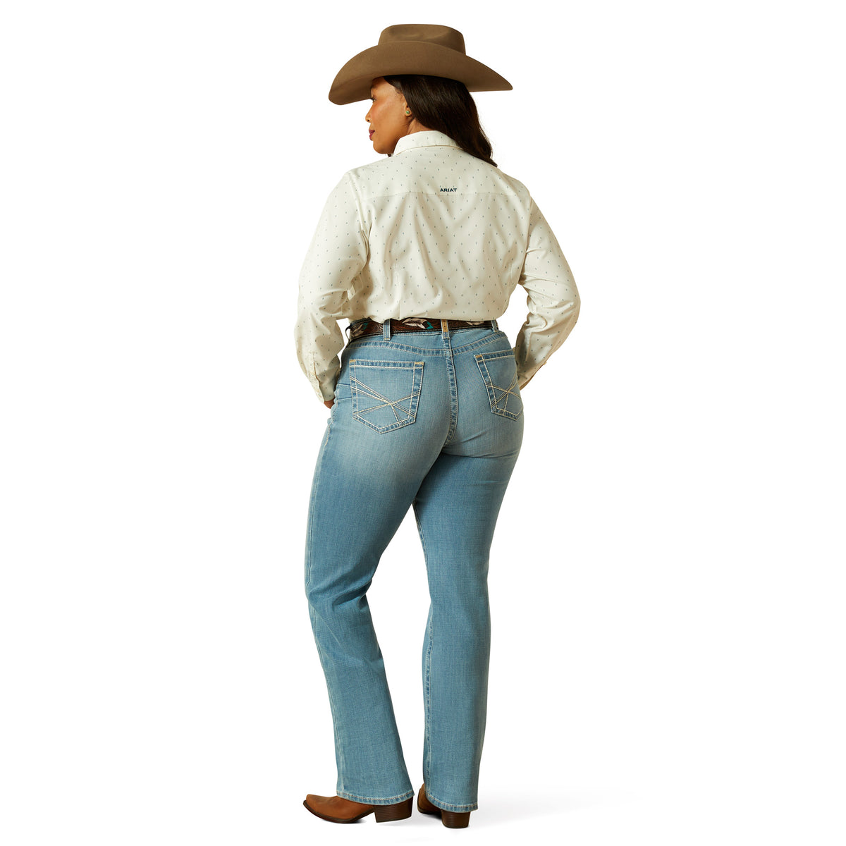 Ariat Ladies 10061728 R.E.A.L. Perfect Rise Alina Straight Jeans