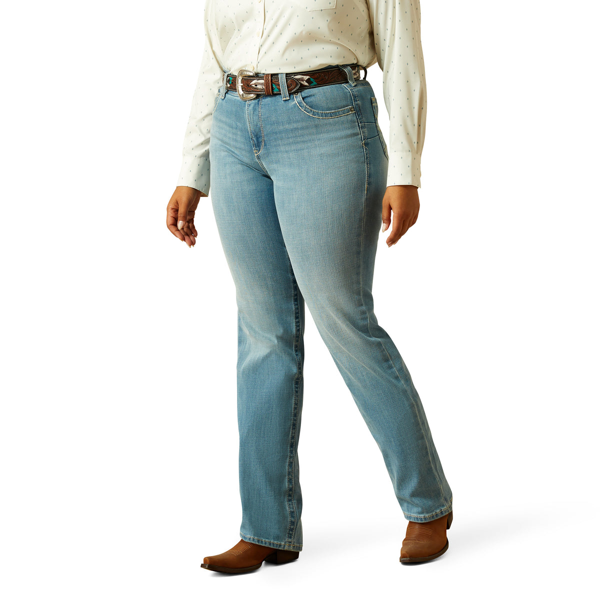 Ariat Ladies 10061728 R.E.A.L. Perfect Rise Alina Straight Jeans