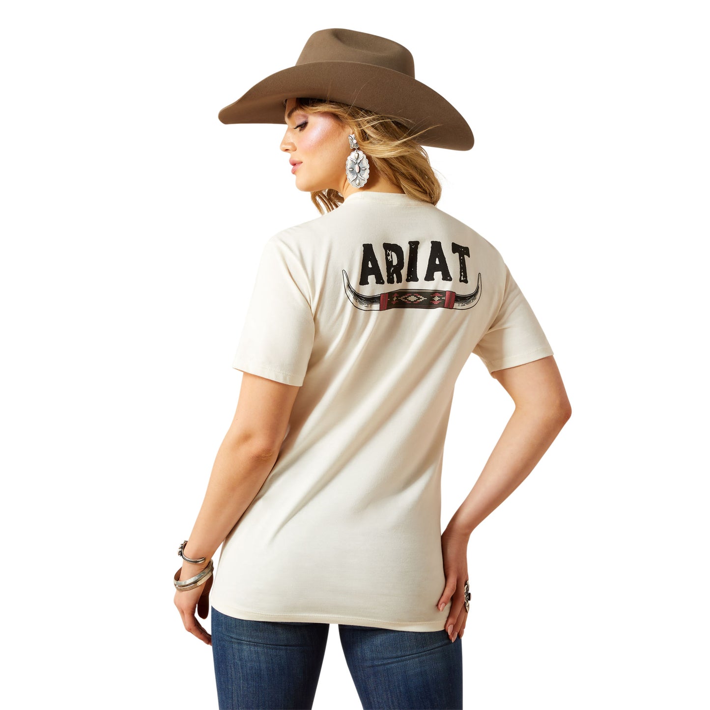 Ariat  Ladies/Unisex Ariat Bull Horns T-Shirt 10062431
