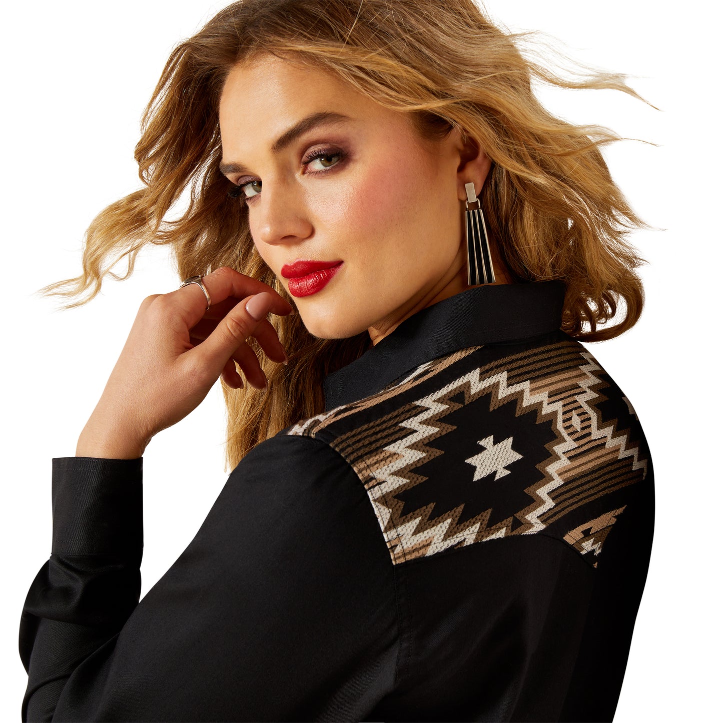 Ariat Ladies Dawn Western Shirt 10062789 in Black