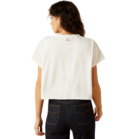 Ariat Ladies 10062910 Sendero Yeehaw T-Shirt in White