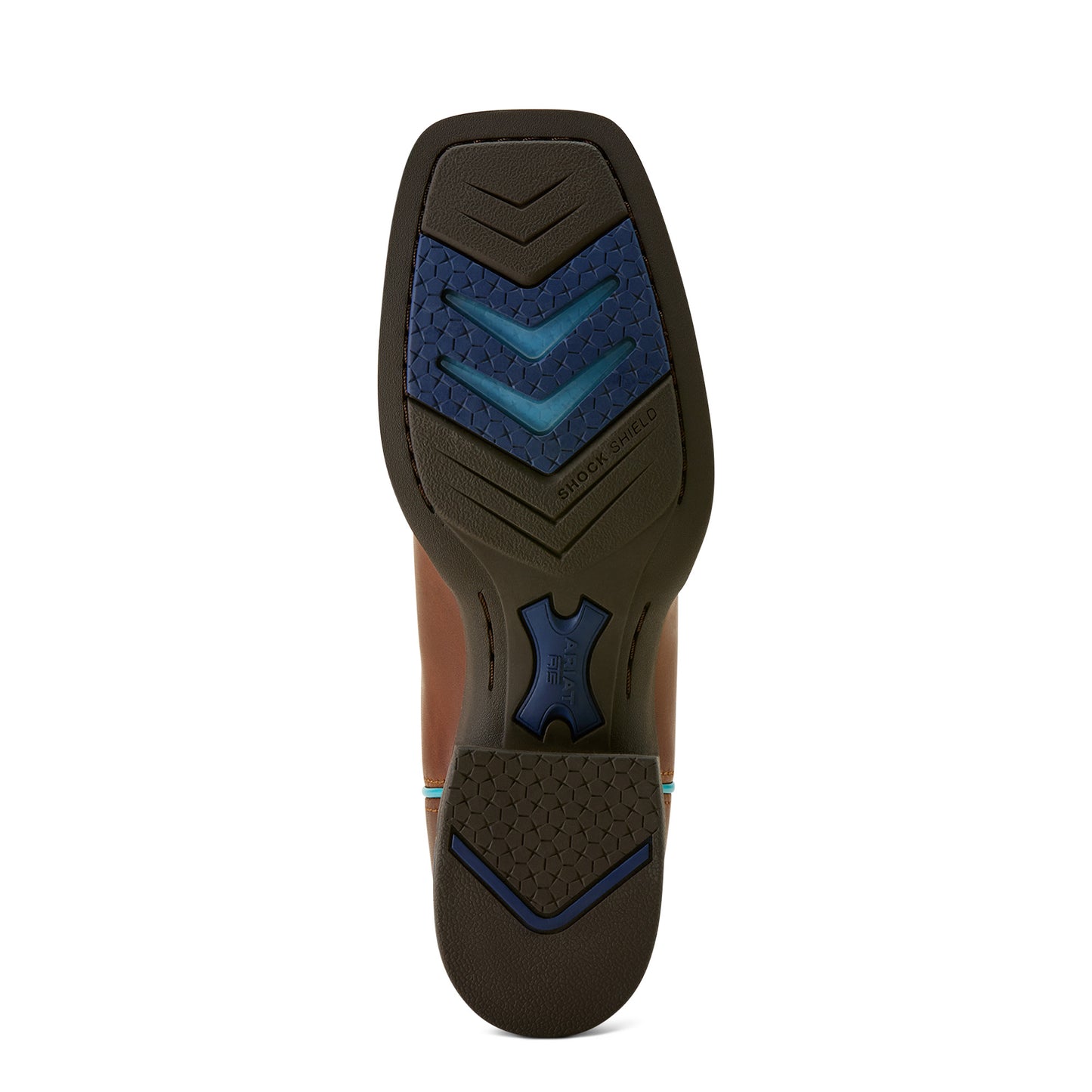 Ariat Ladies 10063893 Captivate Wide Square Toe Western Boots in Vintage Caramel & Striking Aruba