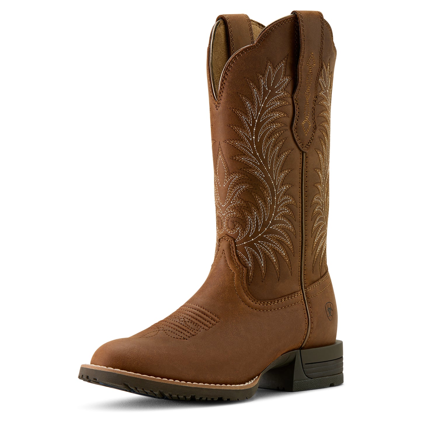 Ariat Ladies 10063901 Hybrid Ranchward W Toe Western Boots in Frontier Brown