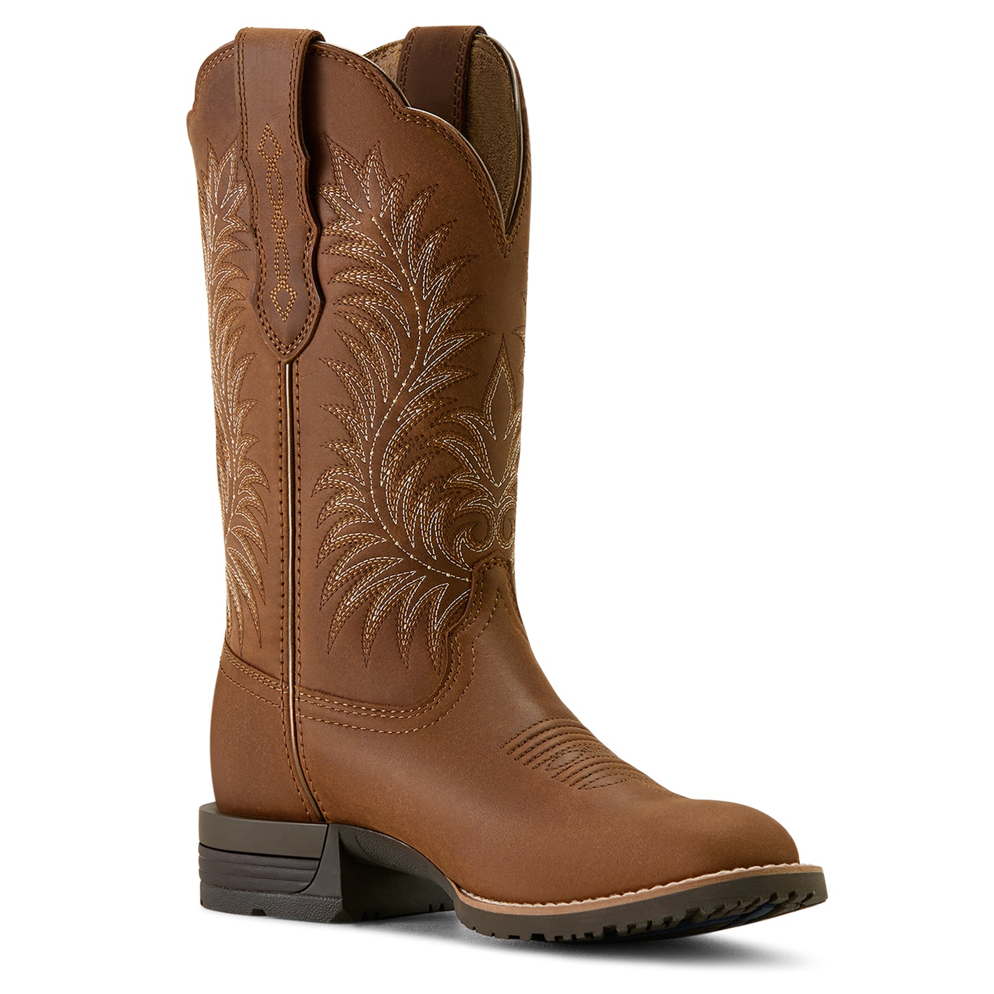 Ariat Ladies 10063901 Hybrid Ranchward W Toe Western Boots in Frontier Brown