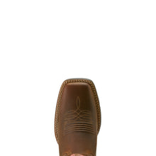 Load image into Gallery viewer, Ariat Ladies 10064078 Round Up Wide Square Toe Stretch Fit Western Boots in Sassy Brown
