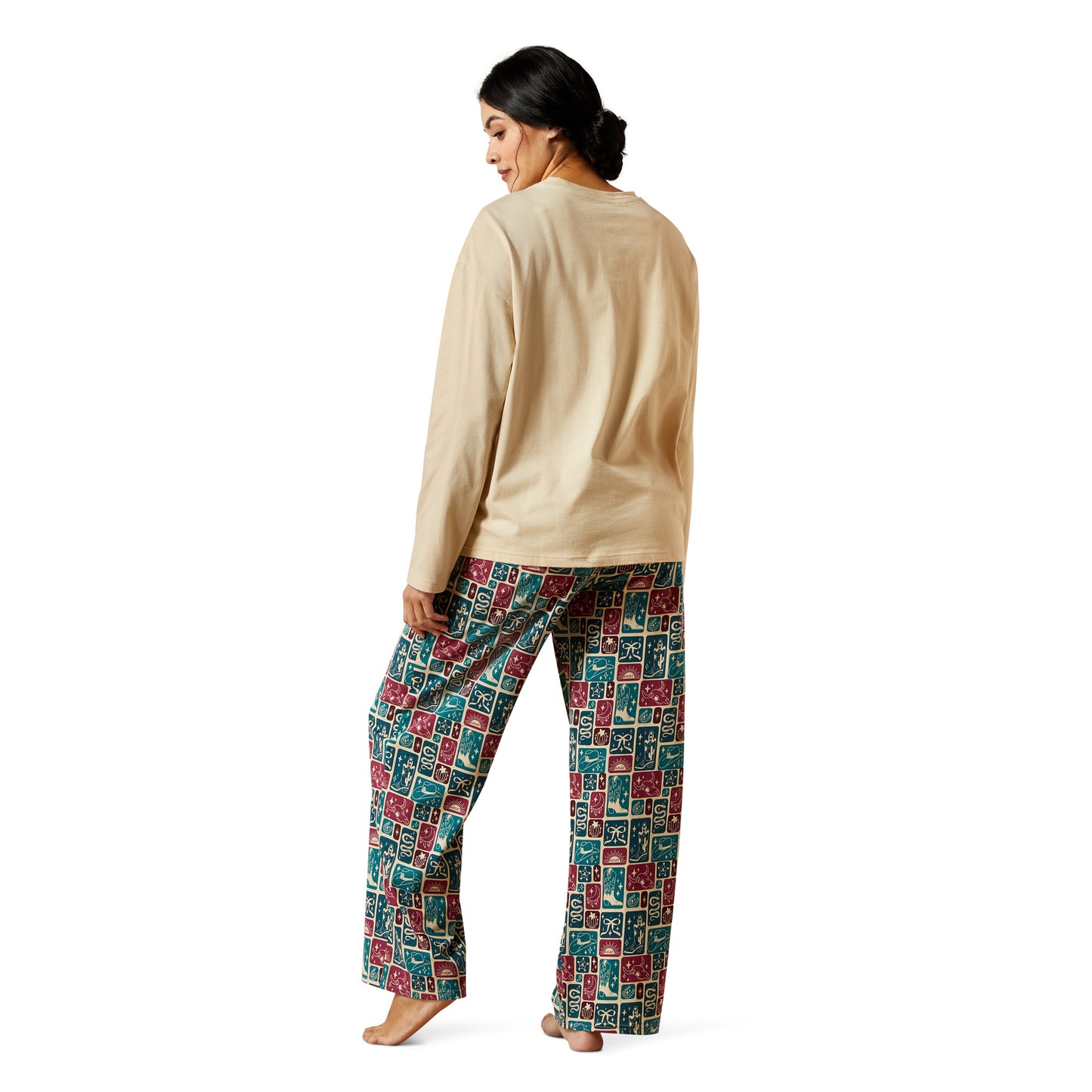 Ariat Ladies Dreams Pyjama Set  Western Blocks 10065825