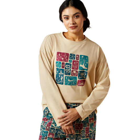 Ariat Ladies Dreams Pyjama Set  Western Blocks 10065825