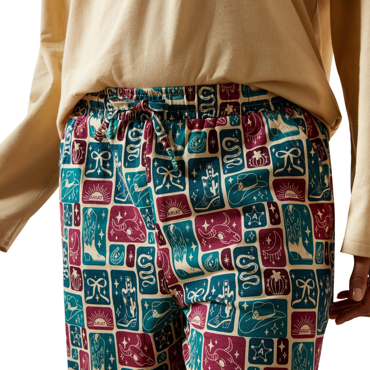 Ariat Ladies Dreams Pyjama Set  Western Blocks 10065825