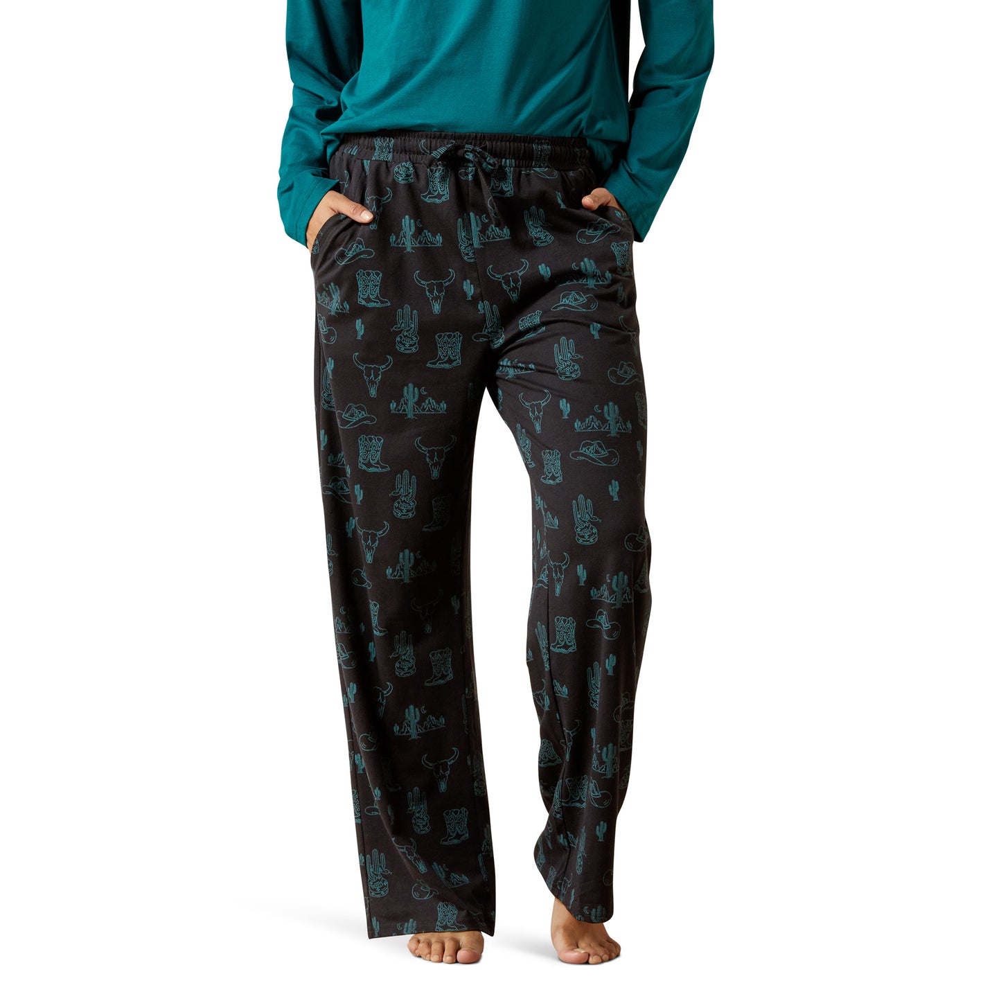 Ariat Ladies Dreams Pyjama Set Dseserted Print 10065826