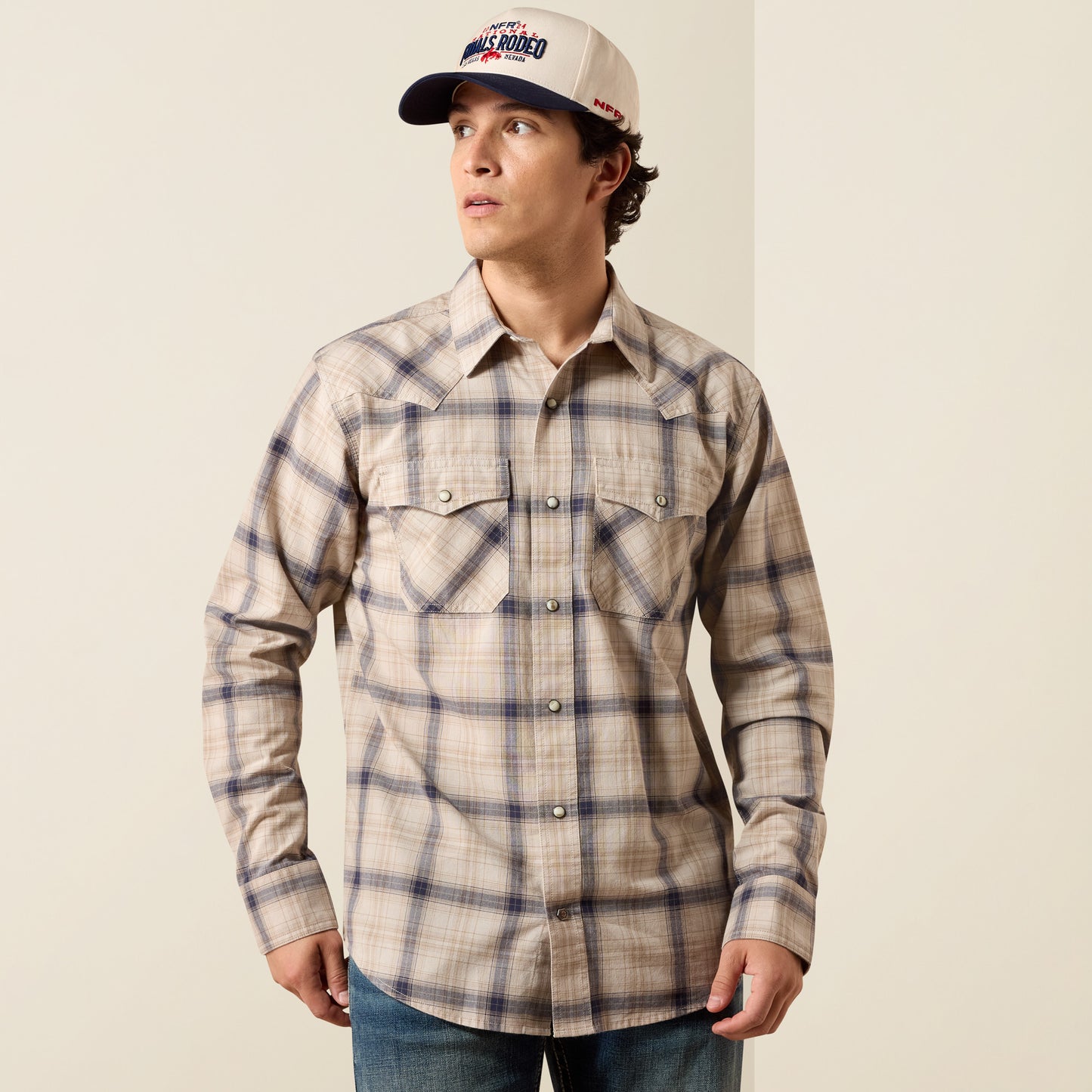 Ariat 10079300 Mens Retro Hudde Fitted Snap Shirt