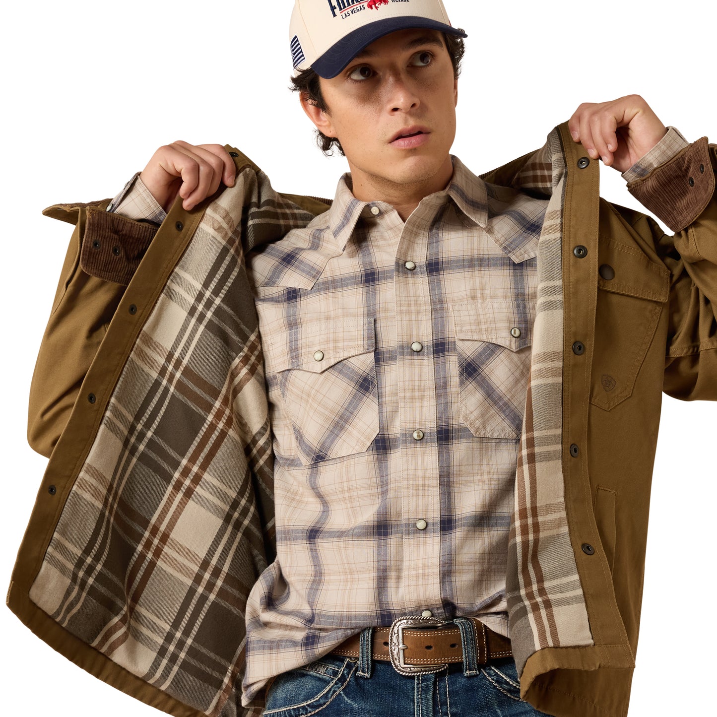 Ariat Mens 1079376 Retro Canvas Shirt Jacket