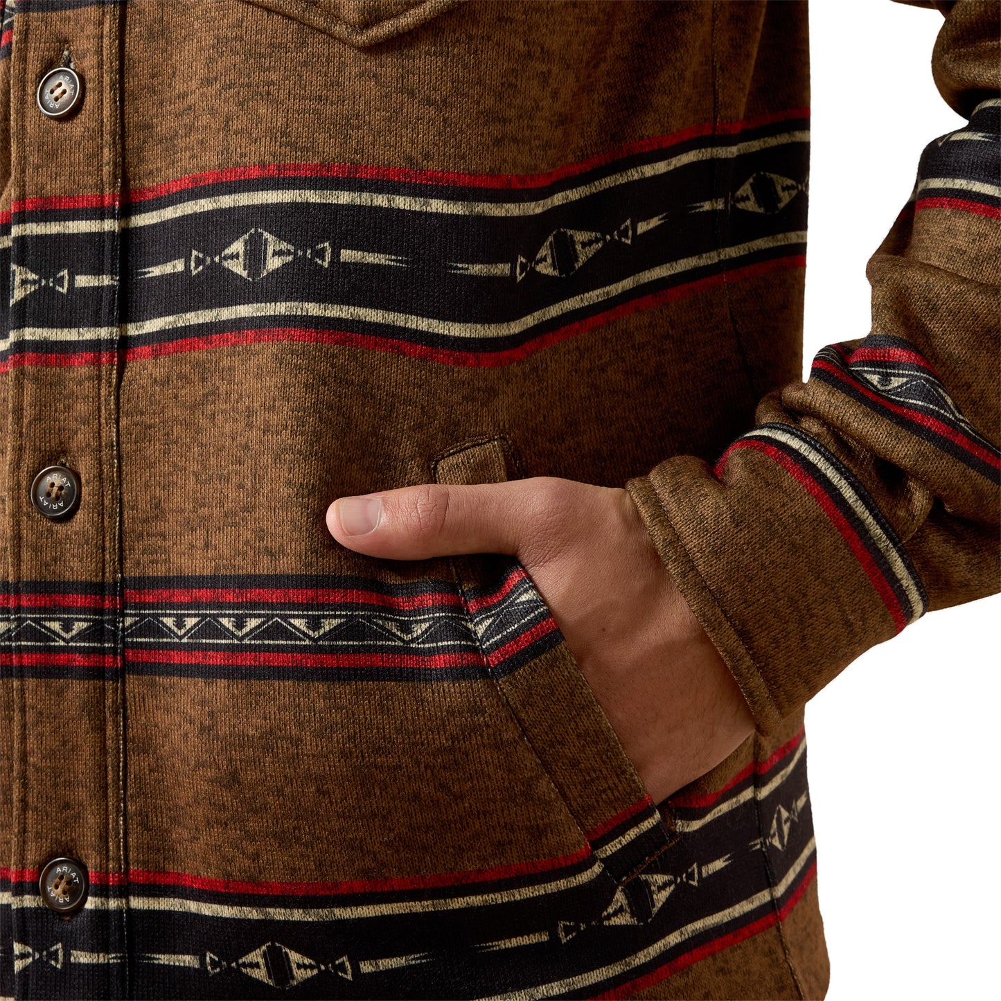 Ariat Mens 10079387 Caldwell Printed Shirt Jacket