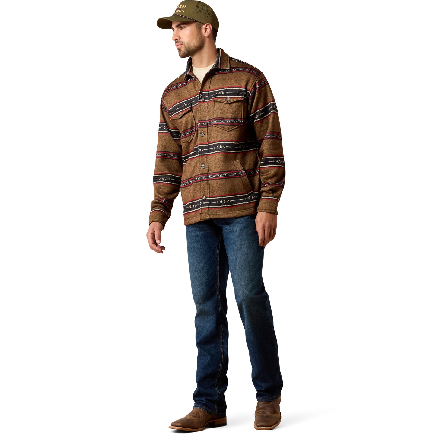Ariat Mens 10079387 Caldwell Printed Shirt Jacket