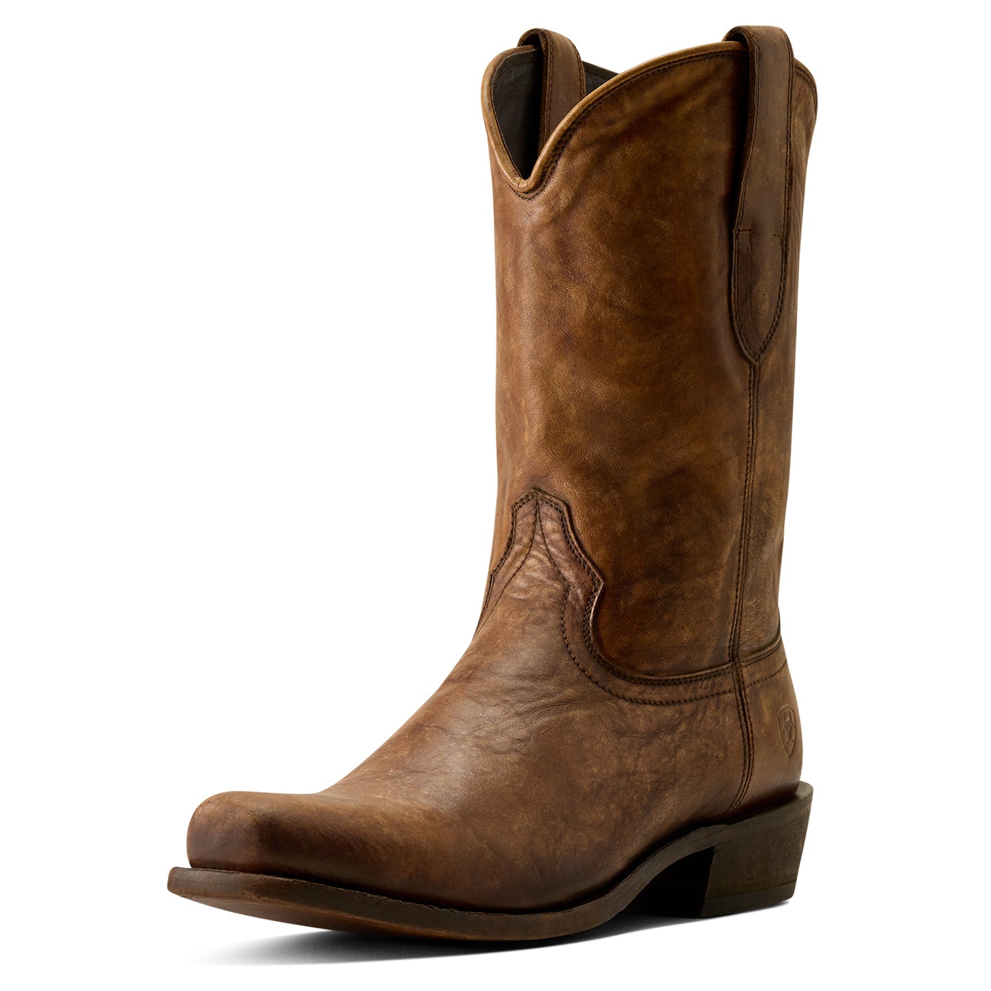 Ariat Mens 10080467 Knoxville Square Toe Western Boots in Gravel Brown