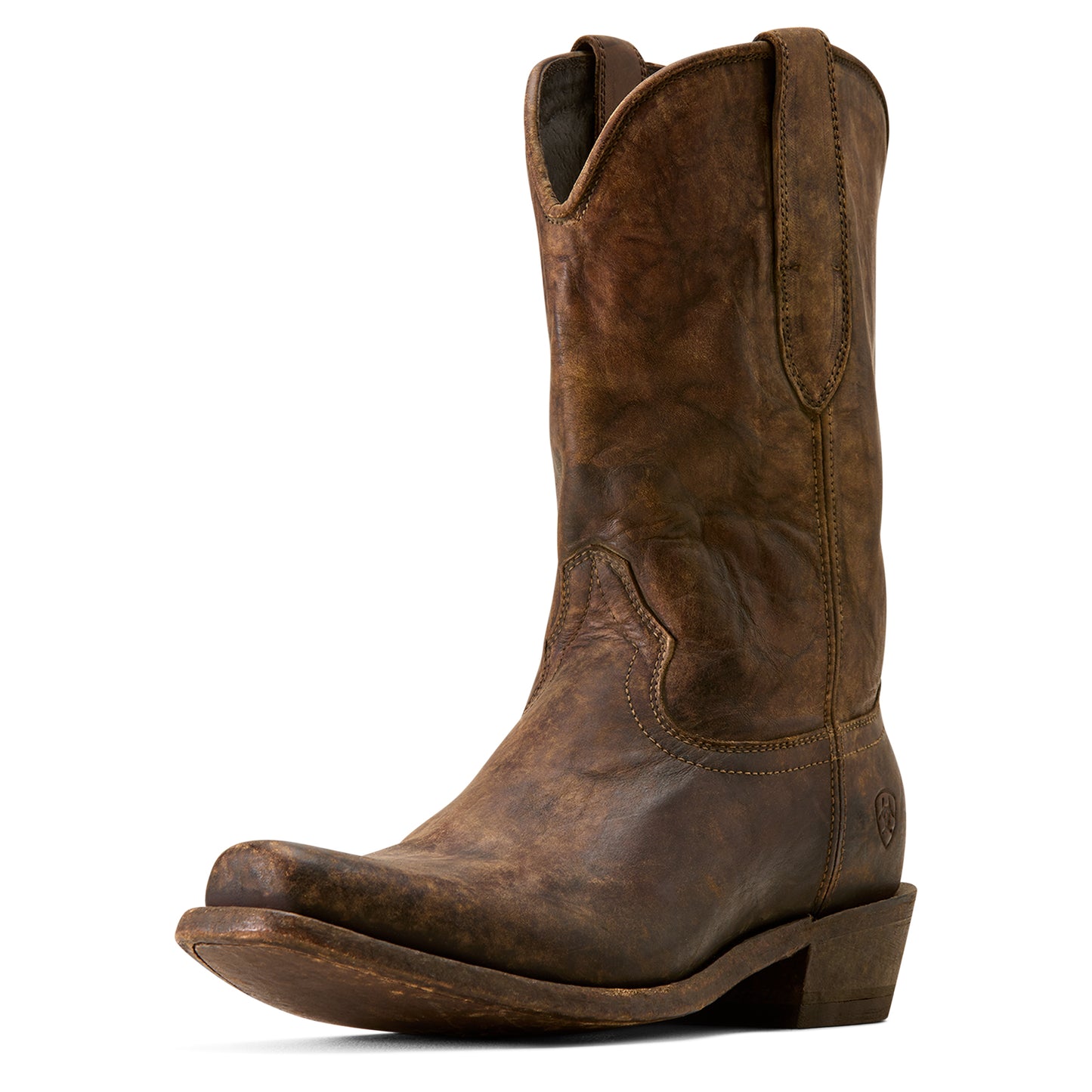 Ariat Mens 10080467 Knoxville Square Toe Western Boots in Gravel Brown