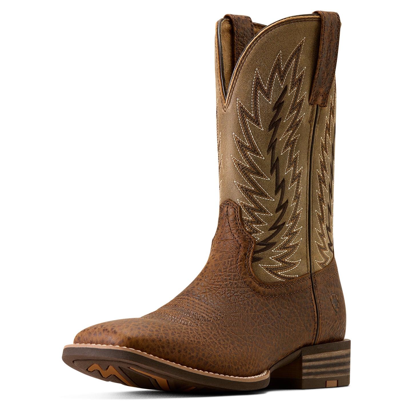 Ariat Mens 10080538 Driggs Wide Square Toe Cowboy Boots in Toffee Crunch