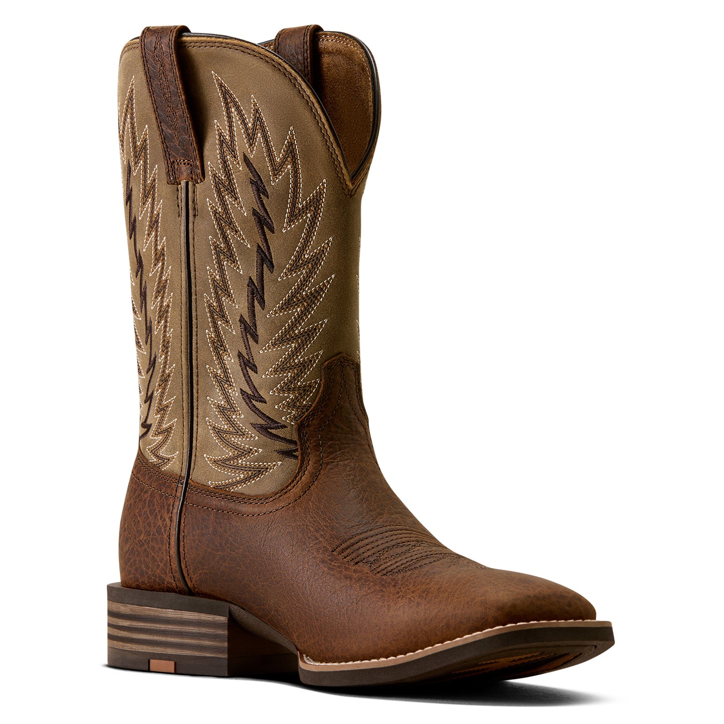Ariat Mens 10080538 Driggs Wide Square Toe Cowboy Boots in Toffee Crunch