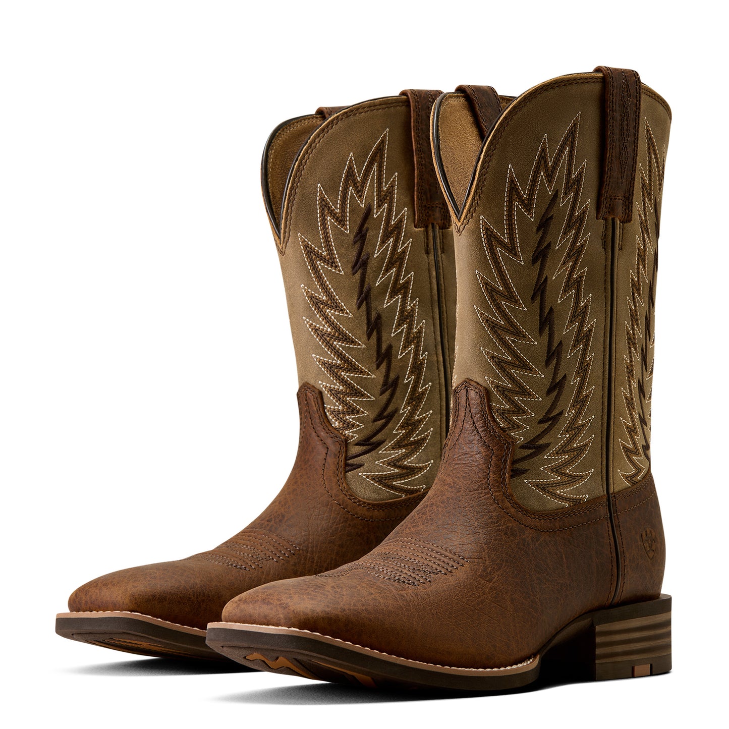Ariat Mens 10080538 Driggs Wide Square Toe Cowboy Boots in Toffee Crunch