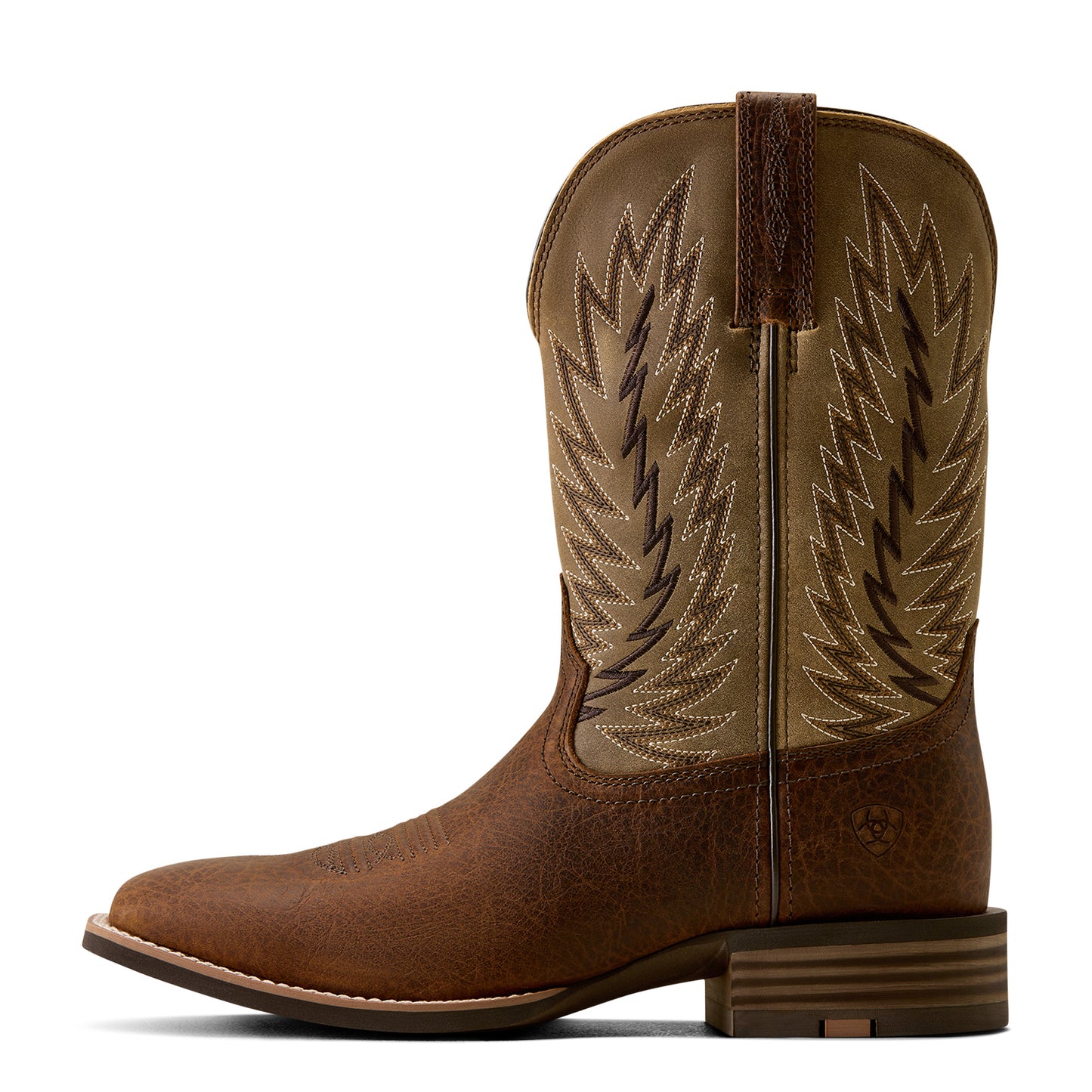 Ariat Mens 10080538 Driggs Wide Square Toe Cowboy Boots in Toffee Crunch