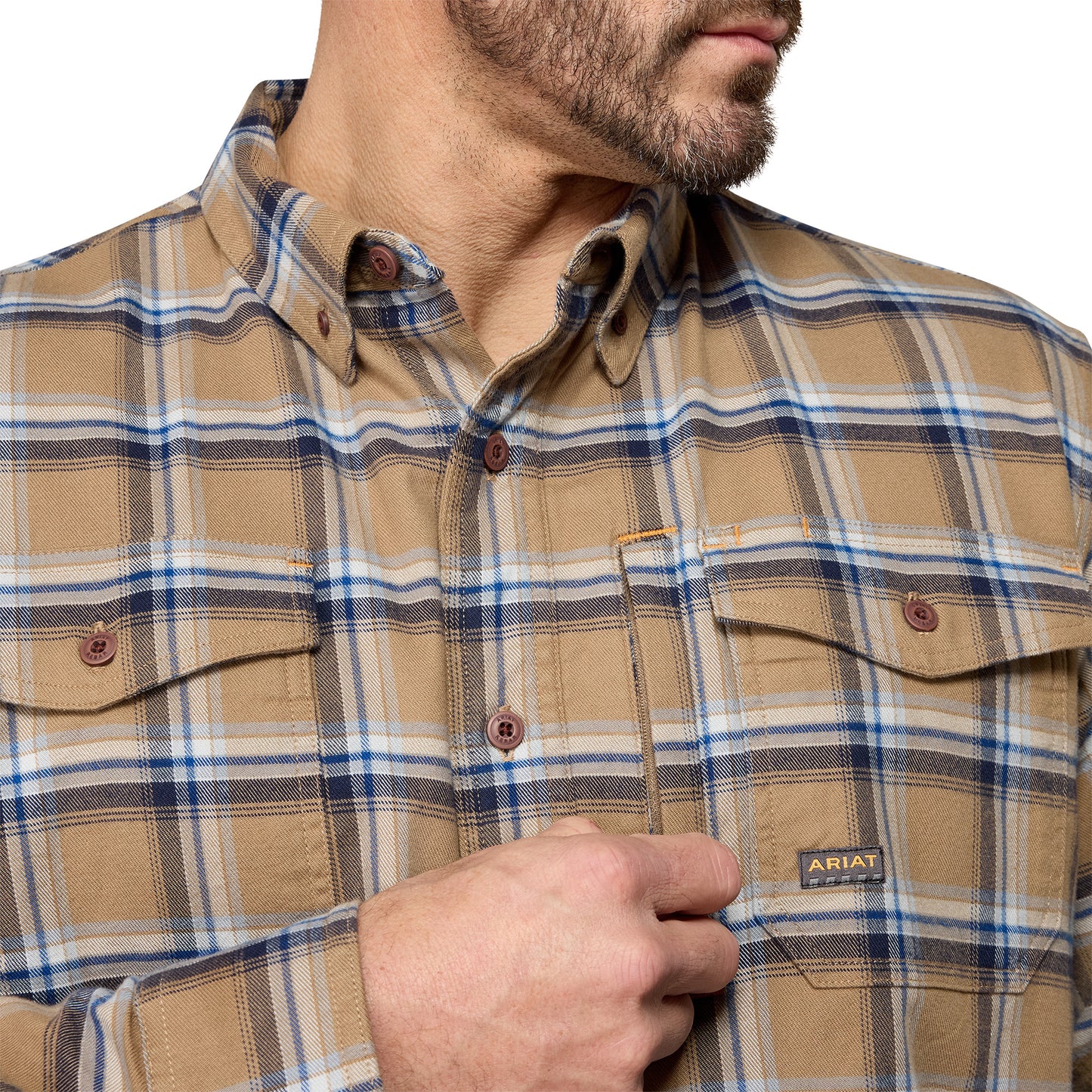 Ariat 10079170 Rebar Flannel DuraStretch Work Shirt