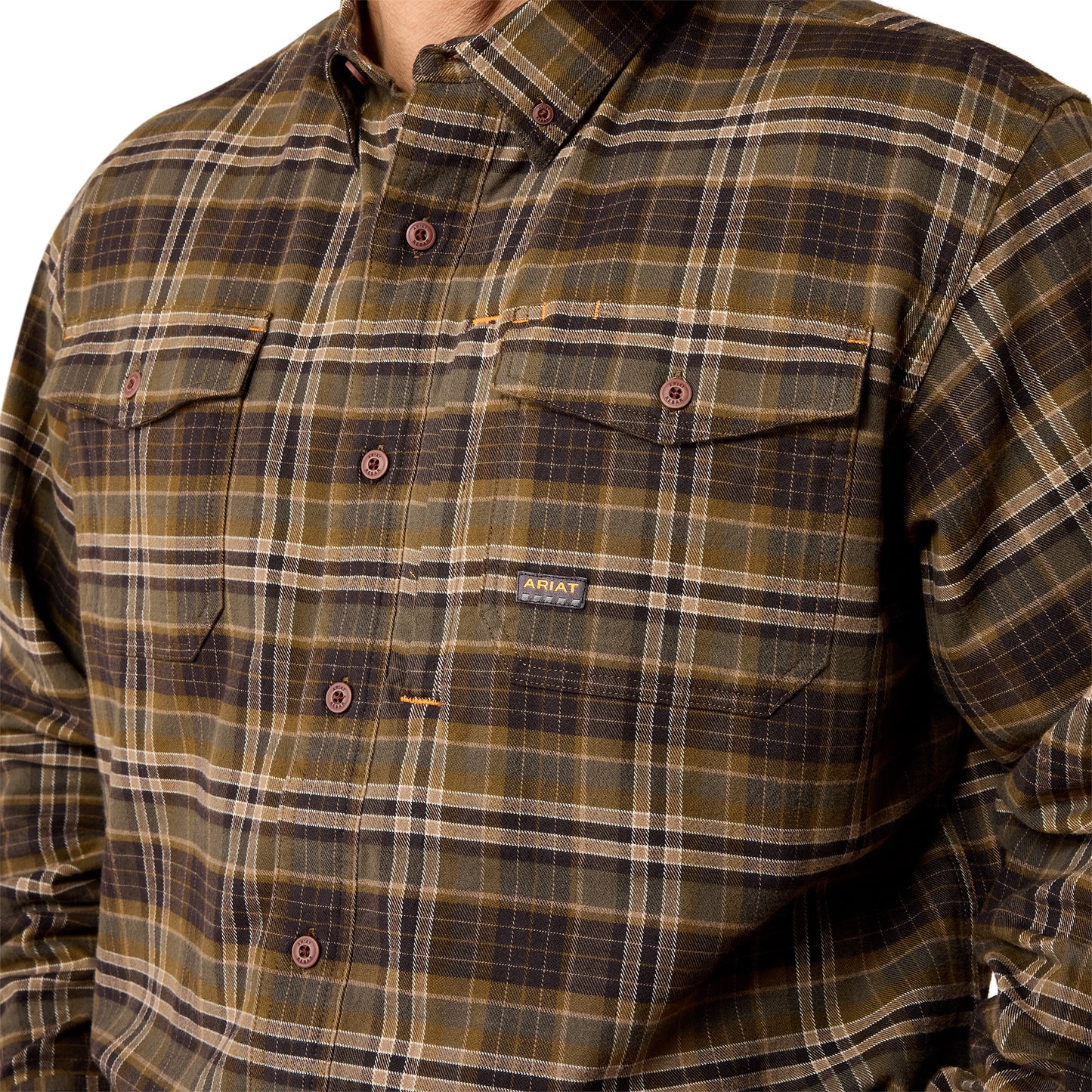 Ariat 10079234 Rebar Flannel DuraStretch Work Shirt