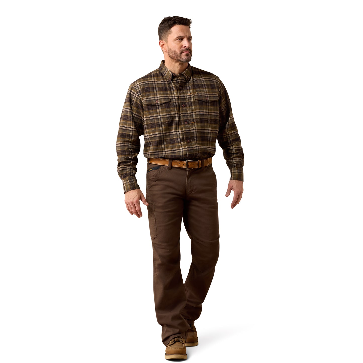 Ariat 10079234 Rebar Flannel DuraStretch Work Shirt