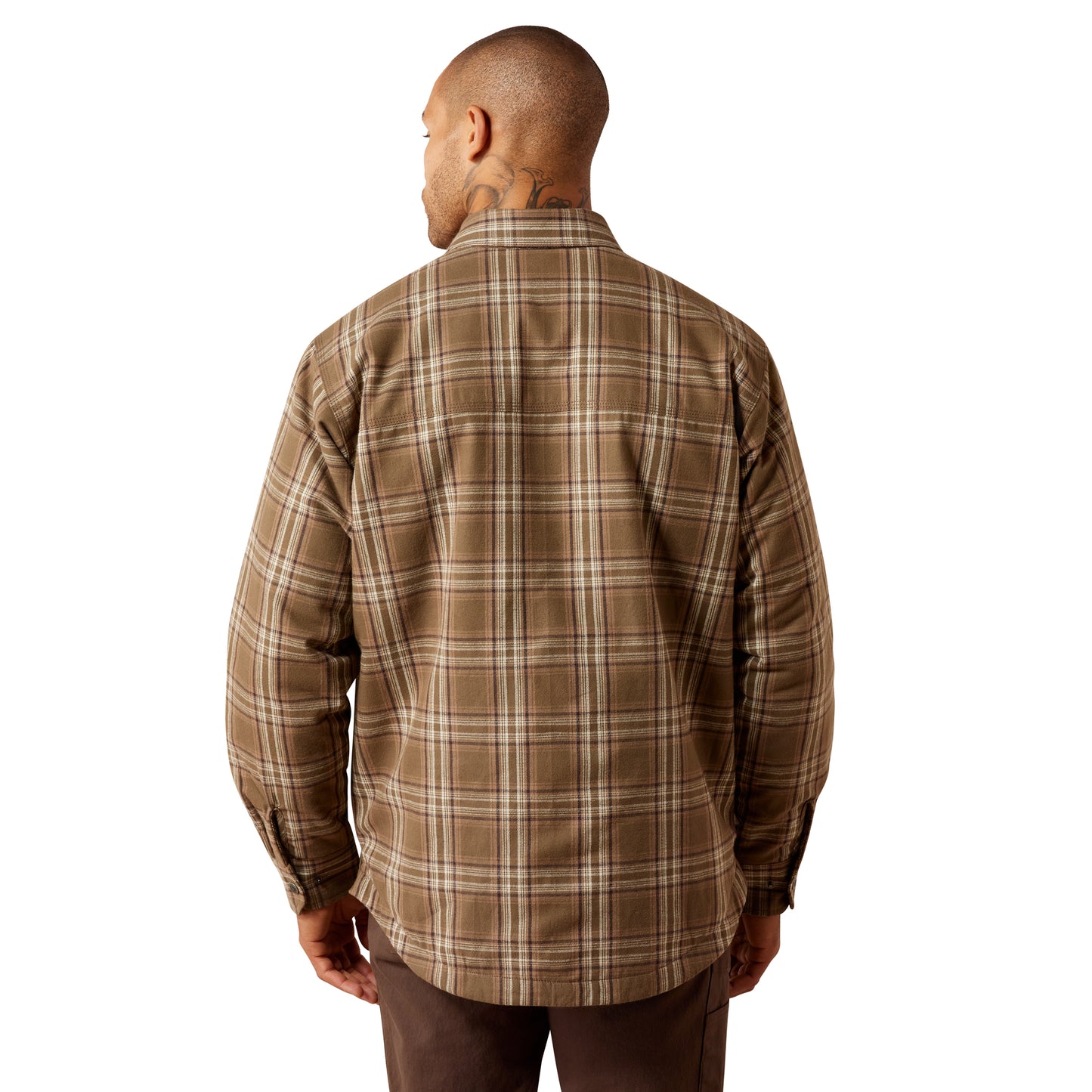 Ariat Mens 10079831 Rebar Flannel Insulated Shirt Jacket