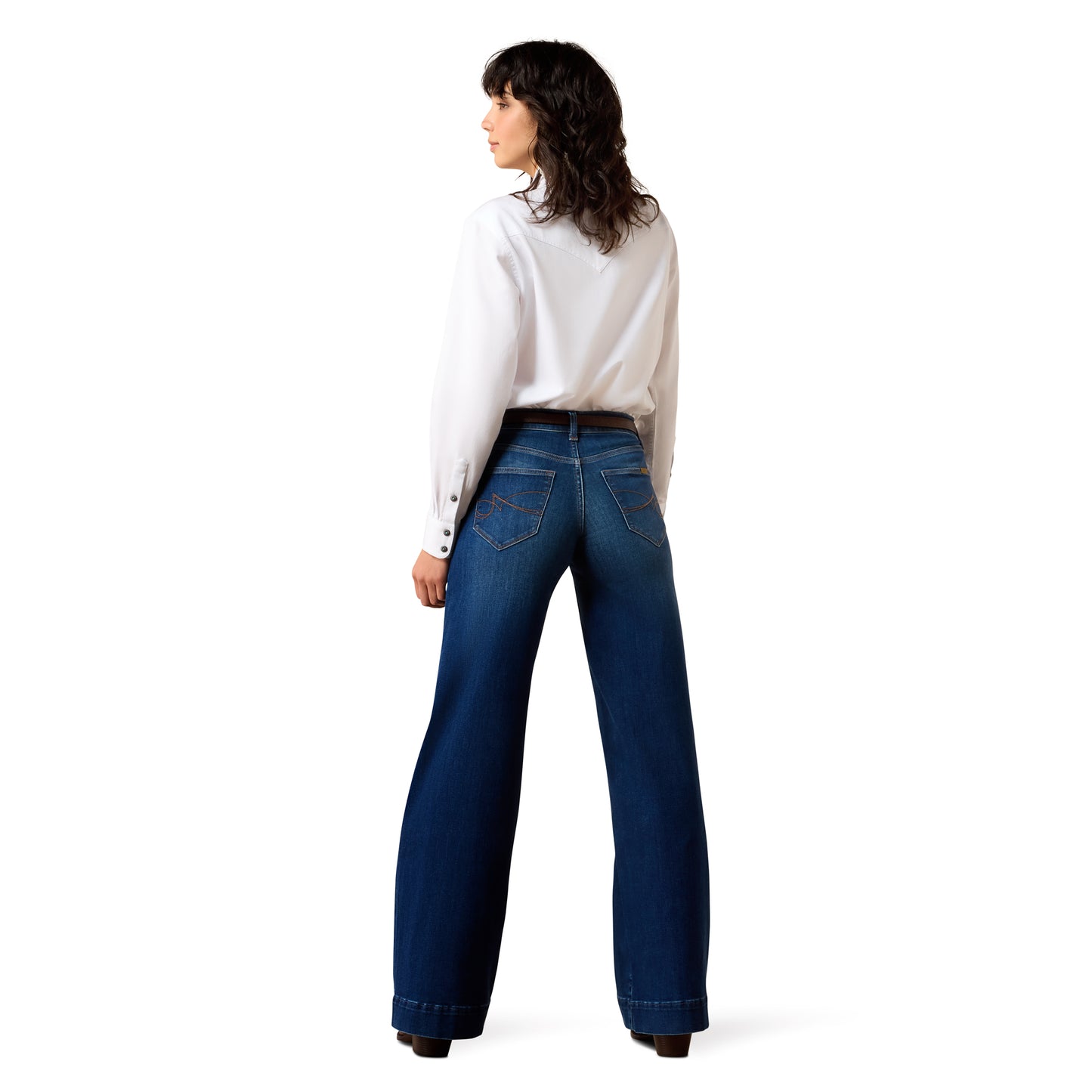 Ariat Ladies 10078903 High Rise Revel Vilma Ultrastretch Wide Leg Jeans