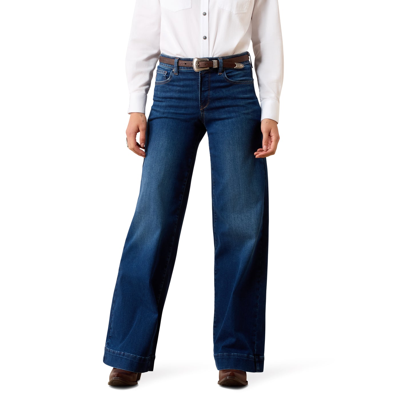 Ariat Ladies 10078903 High Rise Revel Vilma Ultrastretch Wide Leg Jeans