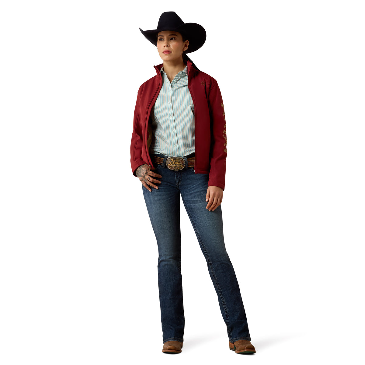 Ariat Ladies 10078928 Mid Rise Luisa Boot Cut Jeans