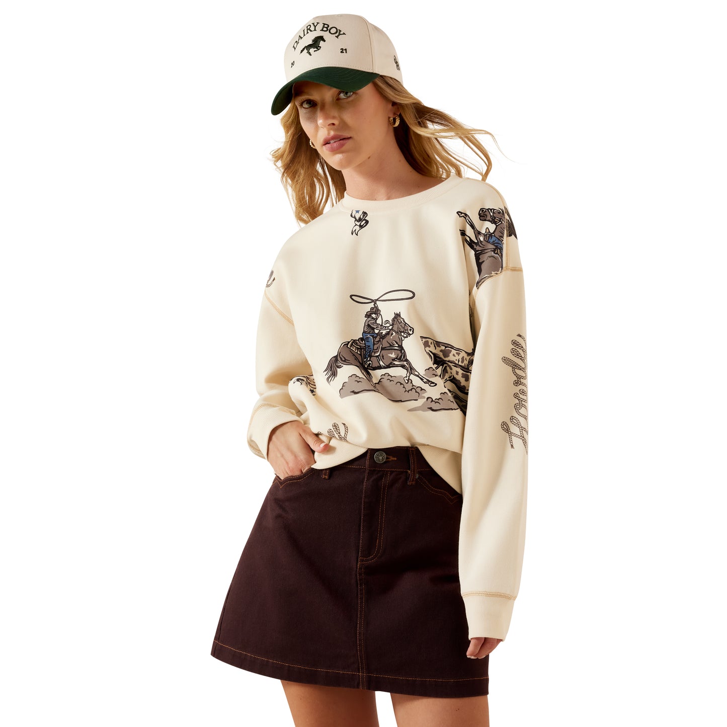Ariat 10079307 Ladies Rancher Sweatshirt