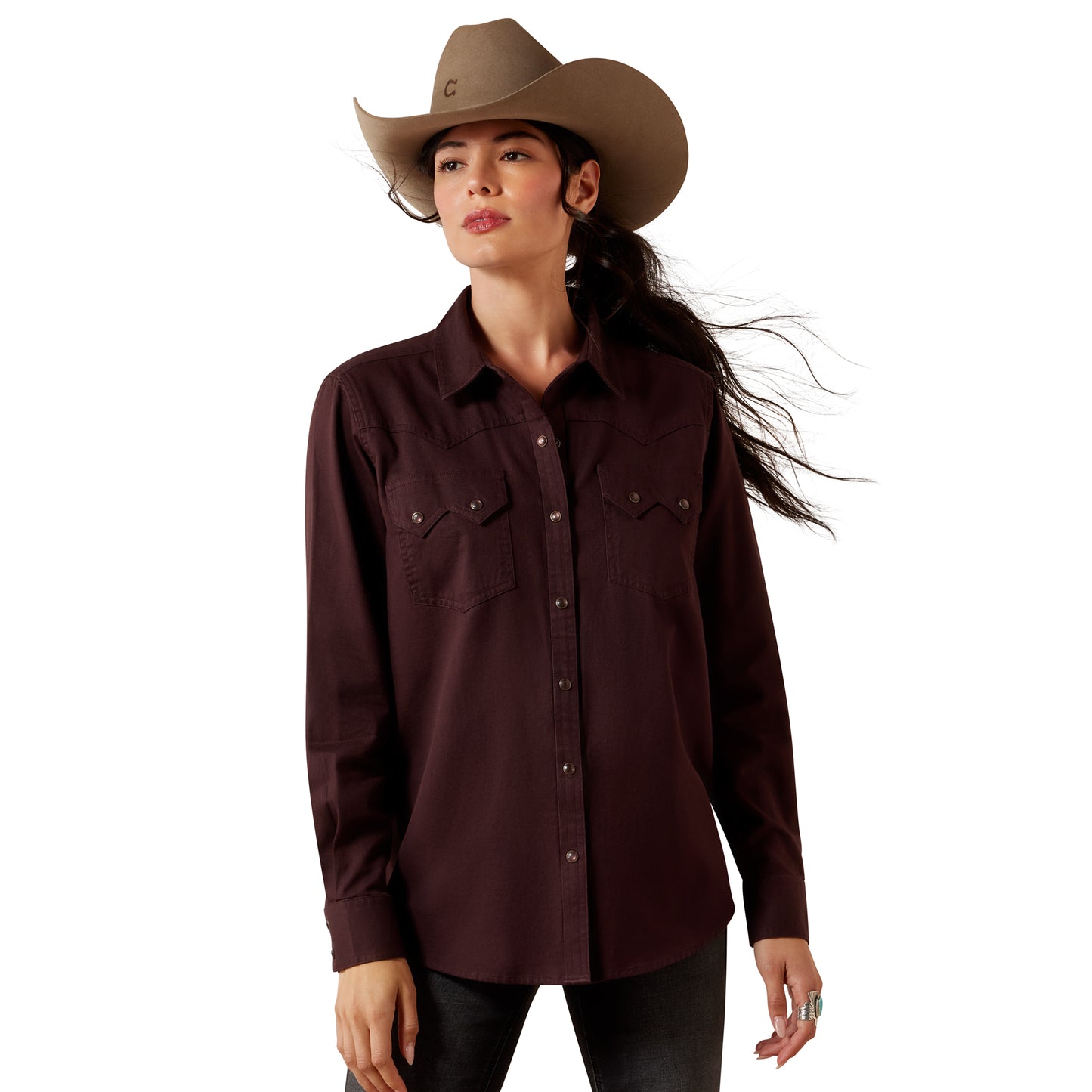 Ariat 10079629 Ladies Earthbound Western Snap Shirt