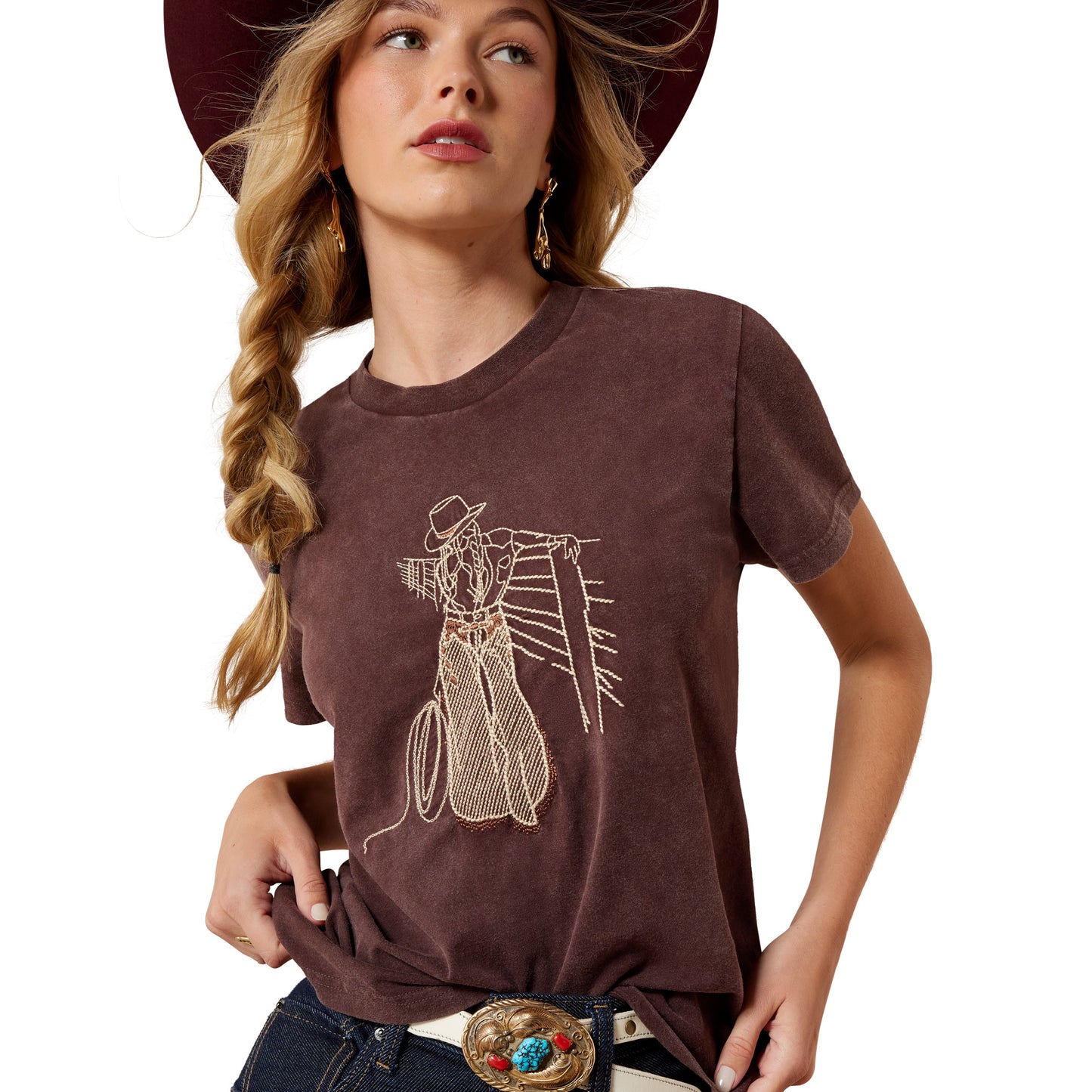 Ariat 10079672 Ladies Rebel With A Cause T-Shirt