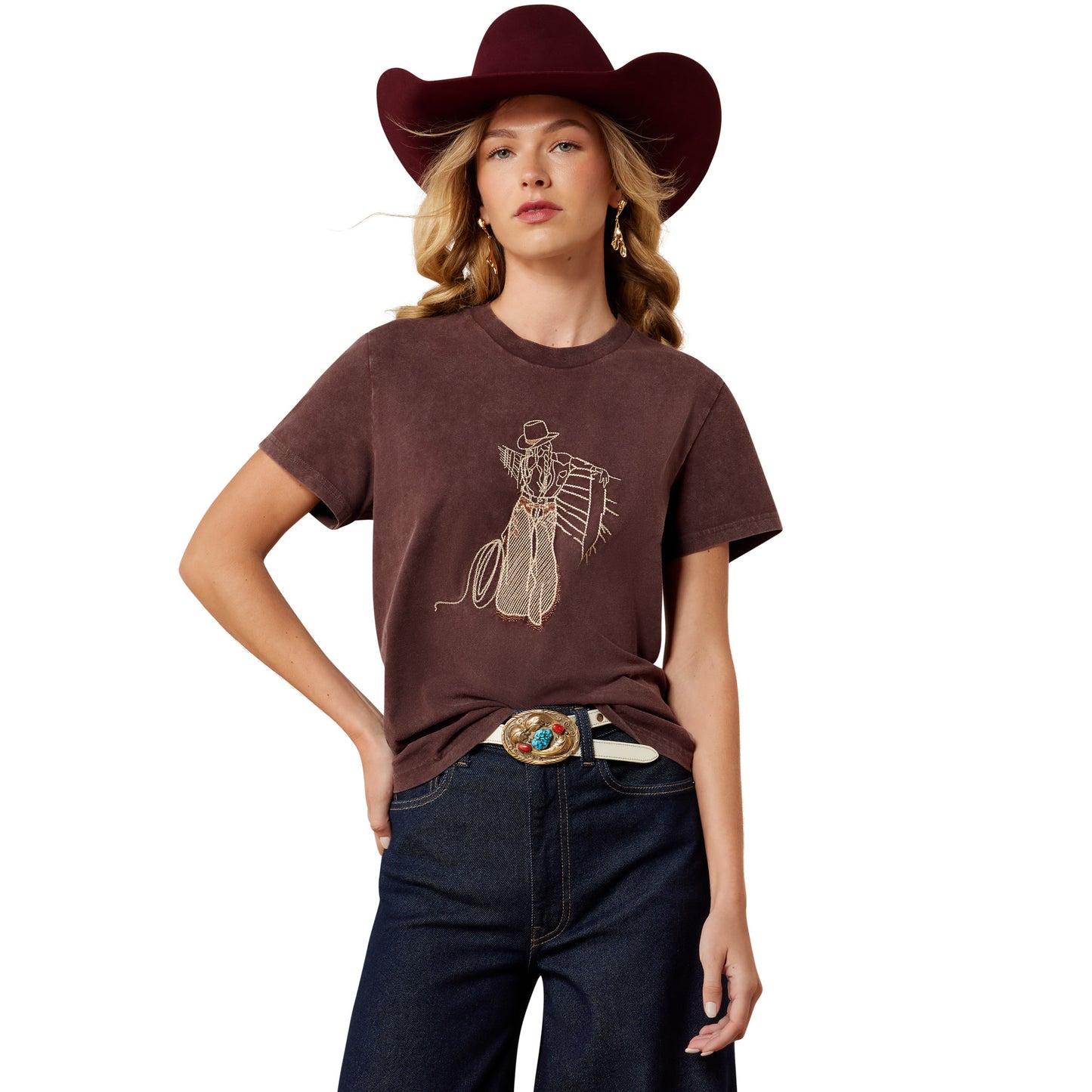Ariat 10079672 Ladies Rebel With A Cause T-Shirt