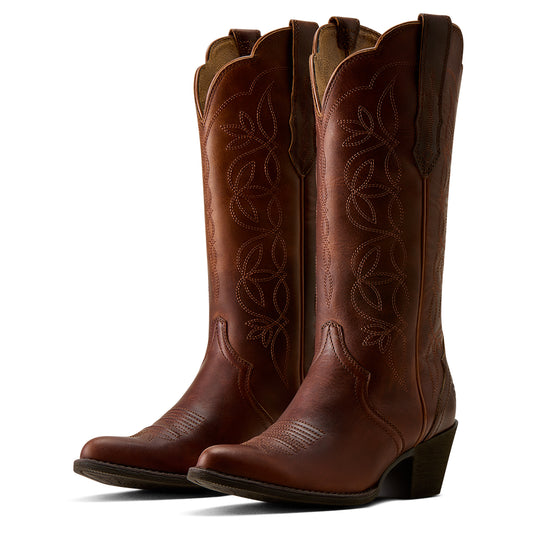 Ariat Ladies 10080318 Heritage Blossom J Toe Western Boots in Vintage Caramel