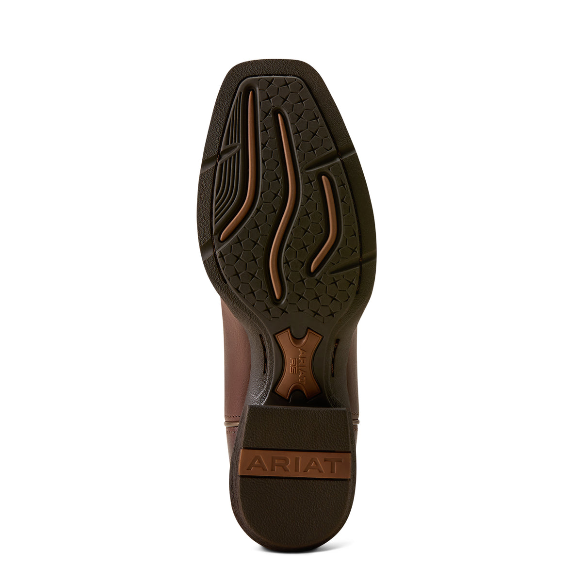 Ariat Ladies 10080406 Round Up Narrow Cutter Toe Western Boots in Espresso / Copper Ridge