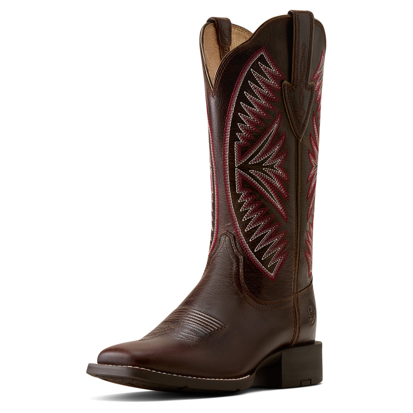 Ariat Ladies 10080434 Round Up Ruidoso Western Boots in Arizona Brown